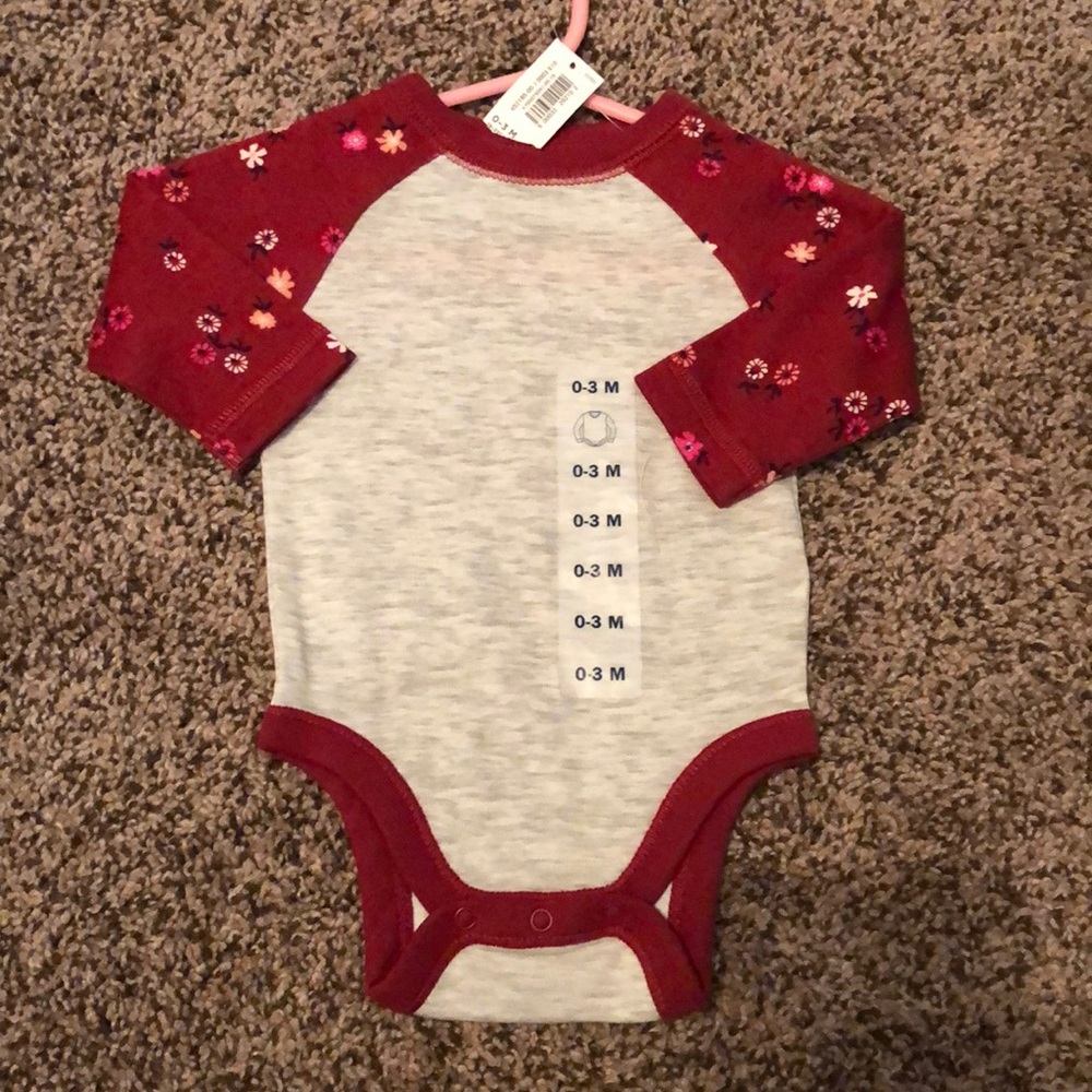 Old navy 0-3 floral onesie